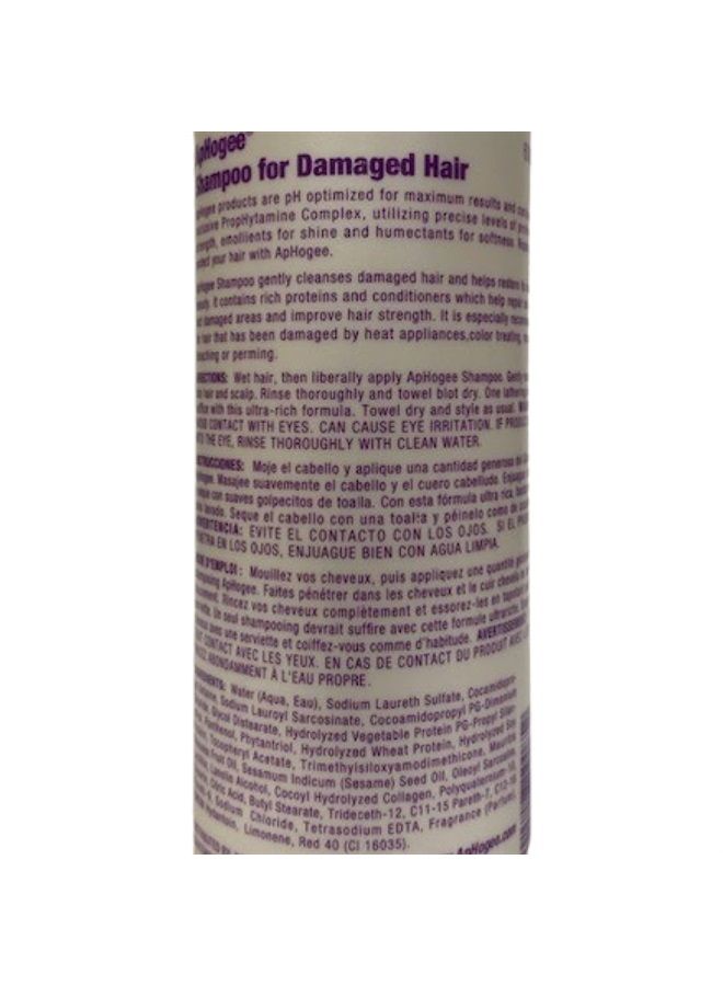 ApHogee Shampoo for Damaged Hair 16oz "Pack of 2" - Image 2