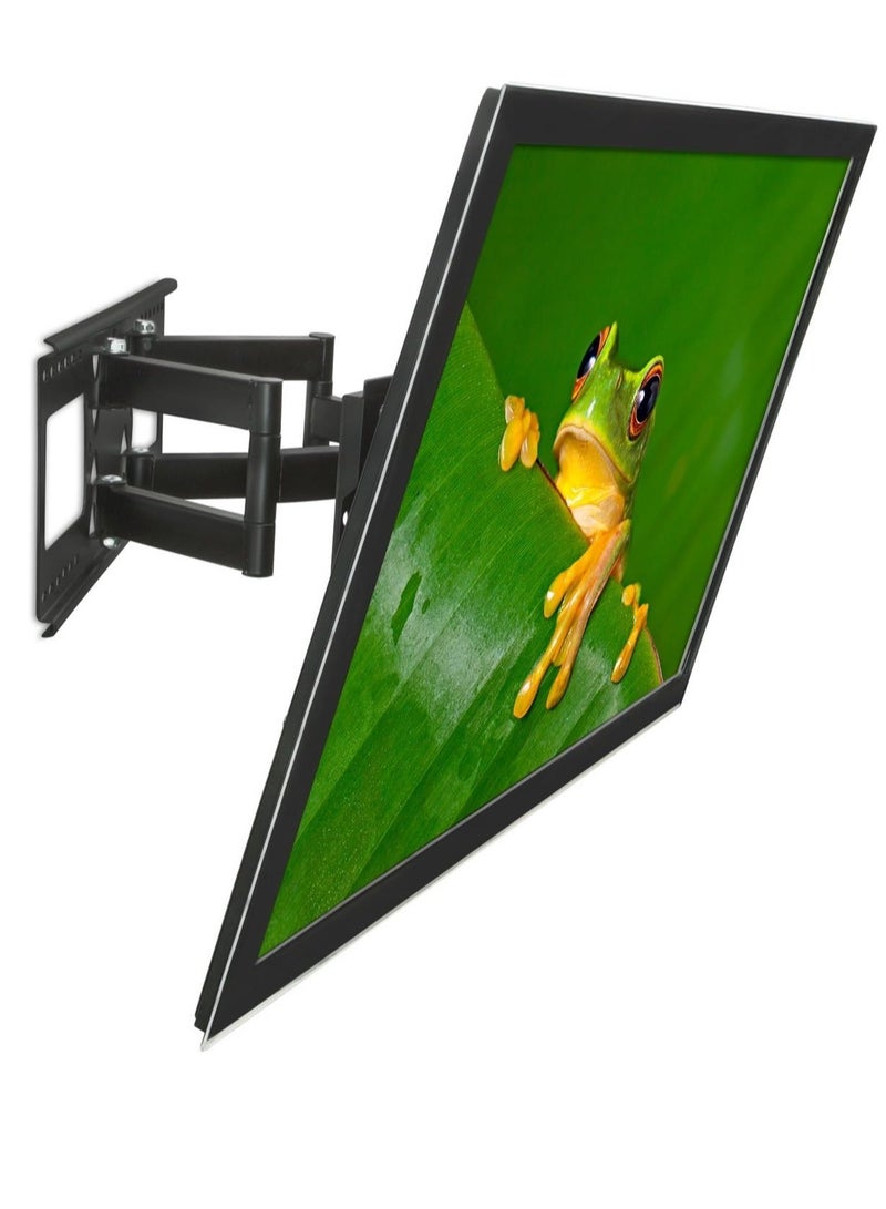 ELTRAZONE Dual Arm Articulating TV Wall Mount [32" to 65" Displays] [165 Capacity] Mounting Bracket for Large Flat Screen LCD LED OLED and Plasma TVs Compatible up to 600x400 - Image 2