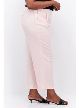 Bar III Women Plus Size Plain Tapered Pants, Pink  - Image 2