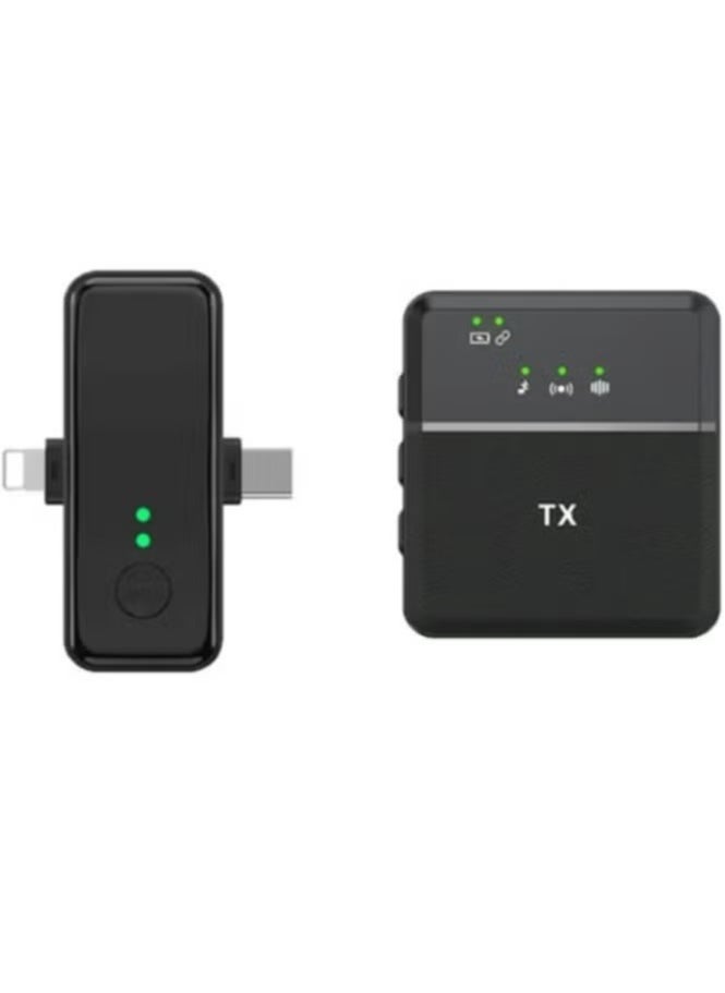 Tx - 3 in 1 Square Wireless Lavalier Microphone for iPhone, Android, Speaker, Camera – 10-Hour Battery Life, Mini Microphone with Noise Reduction, Perfect for Video Recording, Vlogging, YouTube, TikTok, Interviews & Outdoor Use (SX31 Single Mic) - Image 1