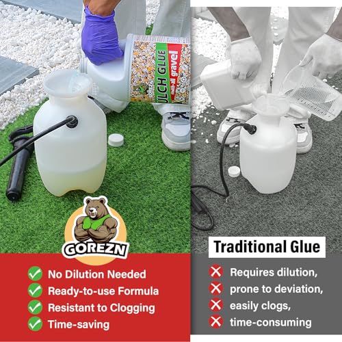 GoRezn Mulch Glue for Landscaping, 32 OZ Rock Glue for Pea Gravel, Pebbles, Wood and Bark, Enhanced and Long Lasting, Spray Ready and Ready to Use, Not Easily Clogged, for Garden and Yard - Image 3