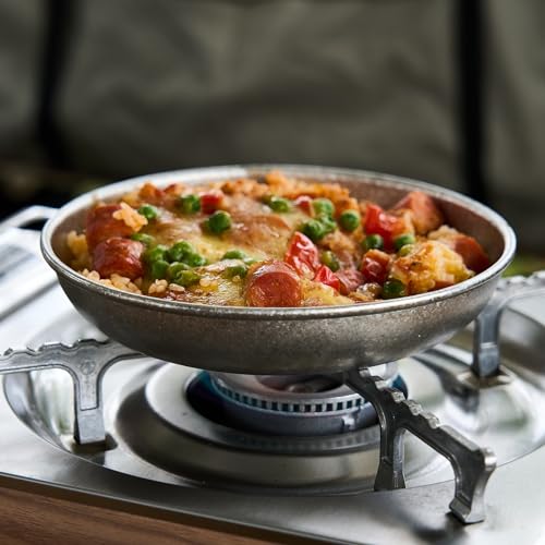 SILVERANT Titanium Camping Plate, Titanium Bowls Ultra Thick & Durable Tableware Single Wall Cookware Mess Kit with Carry Mesh Bag for Outdoor- Crystallized (Plate- 400ml) - Image 3