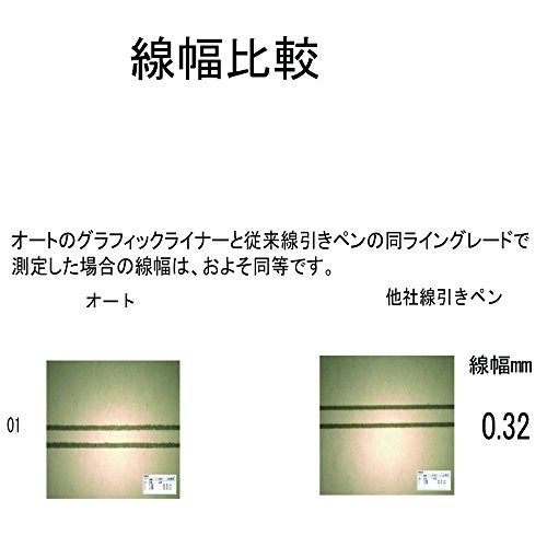 OHTO Graphic Liner Needle Point Drawing Pen (CFR-150GL01) - Image 5