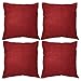 allgala Allgala 4-Pack Decorative Throw Pillow Cover 18x18 Inch-Red-PW82206  - Image 2