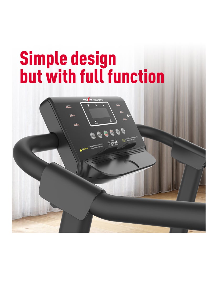 Topfit TOP FIT Hammer MT-133 Foldable Treadmill 2HP Motor Easy Storage Treadmill For Fitness Excercises, Easy Installation (DIY)  - Image 5