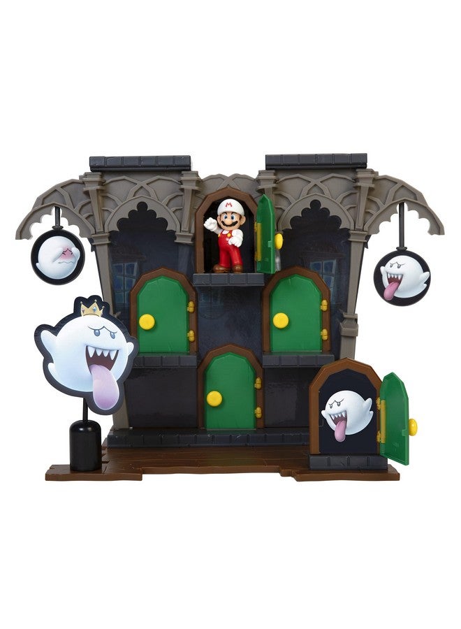 Super Mario Action Figures Deluxe Boo Mansion Playset - Image 3