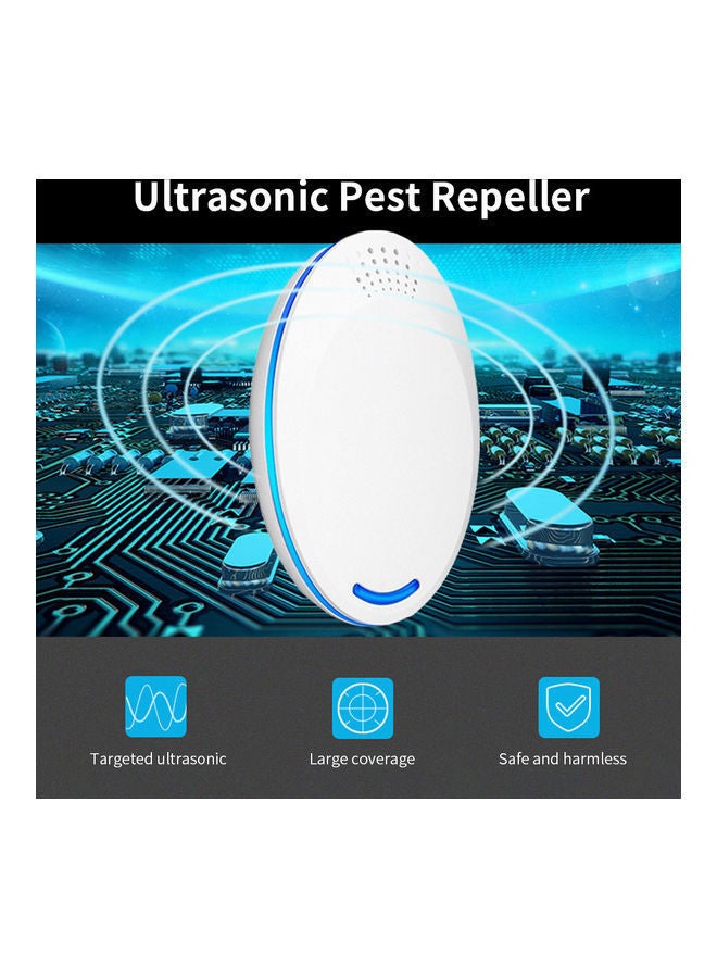 NIBEMINENT 2-Piece Ultrasonic Pest Repeller White - Image 3