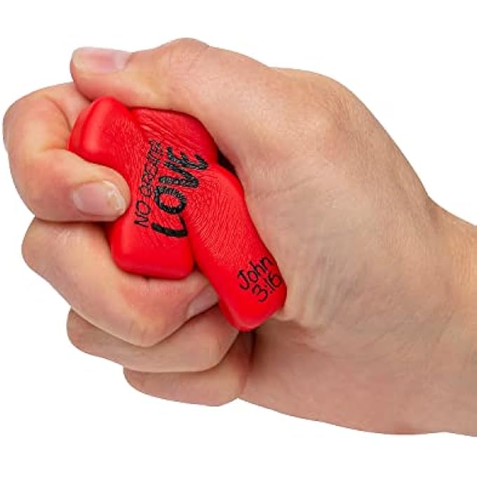 Fun Express John 3:16 Cross Stress Toys with Card, 12 Pieces - Image 2