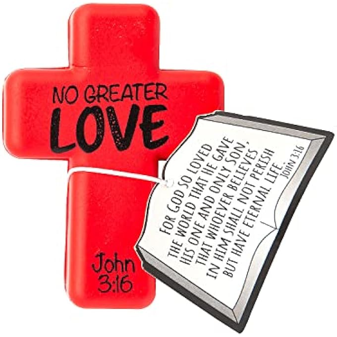 Fun Express John 3:16 Cross Stress Toys with Card, 12 Pieces - Image 1