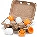 HANSGO 6PCS Play Food Sets for Kids KitchenPlay Kitchen Accessories Wooden Egg Toy Food Grocery Store Pretend for Toddler Cooking DIY - Image 3