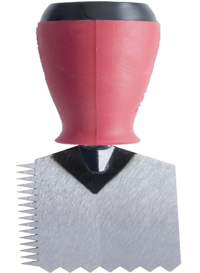 MARSHALLTOWN QLT V Notched Margin Trowel, Flooring and Tiling, Soft Grip Handle, 5 x 2 Inch, MT79 - Image 4