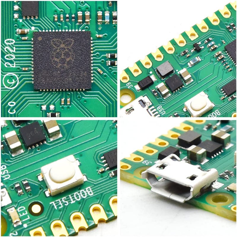 كي إستديو مجموعة Raspberry Pi Pico اساسية للمبتدئين مع رؤوس كابل يو اس بي، ألعاب روبوتات للترميز للكبار والمراهقين والأطفال مشروع البرمجة الإلكترونية لتعليم العلوم والتكنولوجيا والهندسة والرياضيات - Image 2