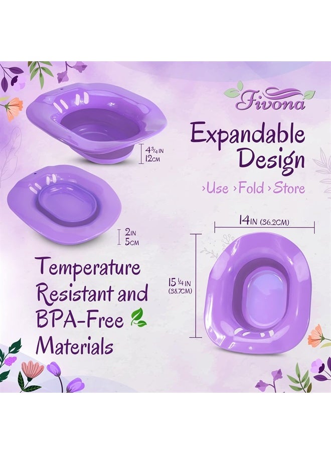 FIVONA - Fivona Yoni Steaming Kit 3-in-1 Bundle of Expandable Steaming Seat for Toilet Storage Bag and All Natural Blue Moon Herbal Blend for V-Steam Therapy Cleansing Detox Tightening Fertility Increase - Image 1