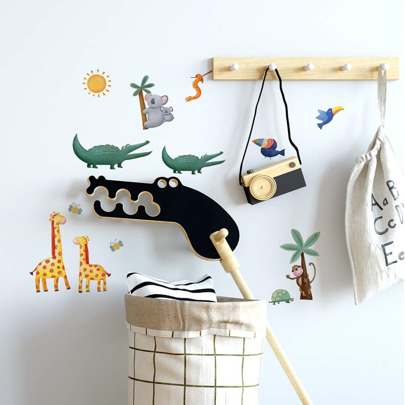 RoomMates Jungle Adventure Peel and Stick Wall Decals - Image 2
