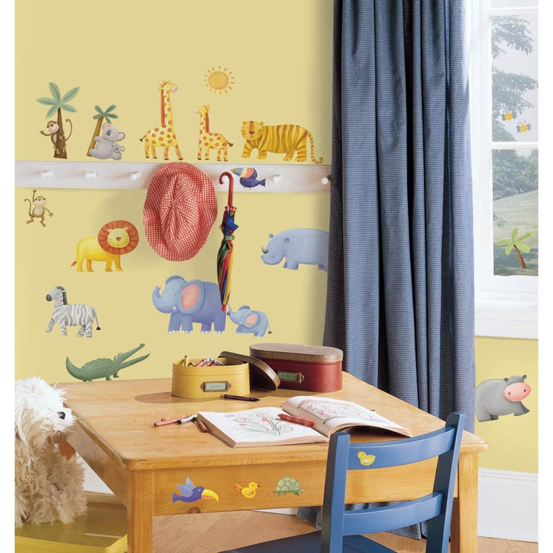 RoomMates Jungle Adventure Peel and Stick Wall Decals - Image 3