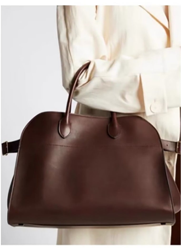 TR - The Row Margaux 15 smooth leather tote - Image 1