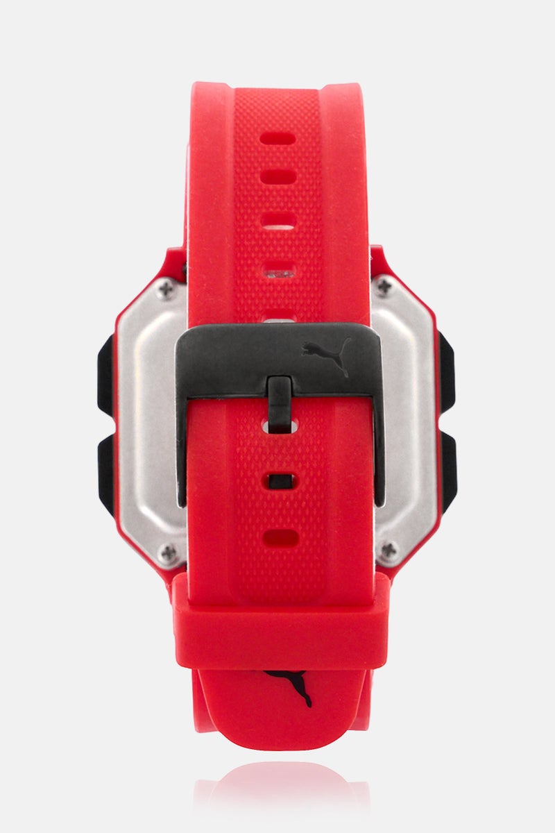 PUMA Women PU P5019 Digital Quartz Watch 45 mm, Red - Image 4