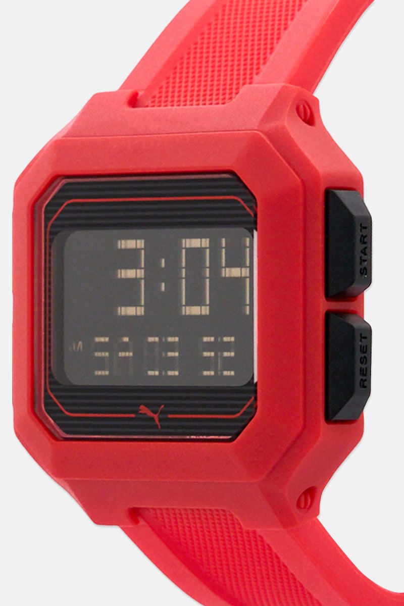 PUMA Women PU P5019 Digital Quartz Watch 45 mm, Red - Image 2
