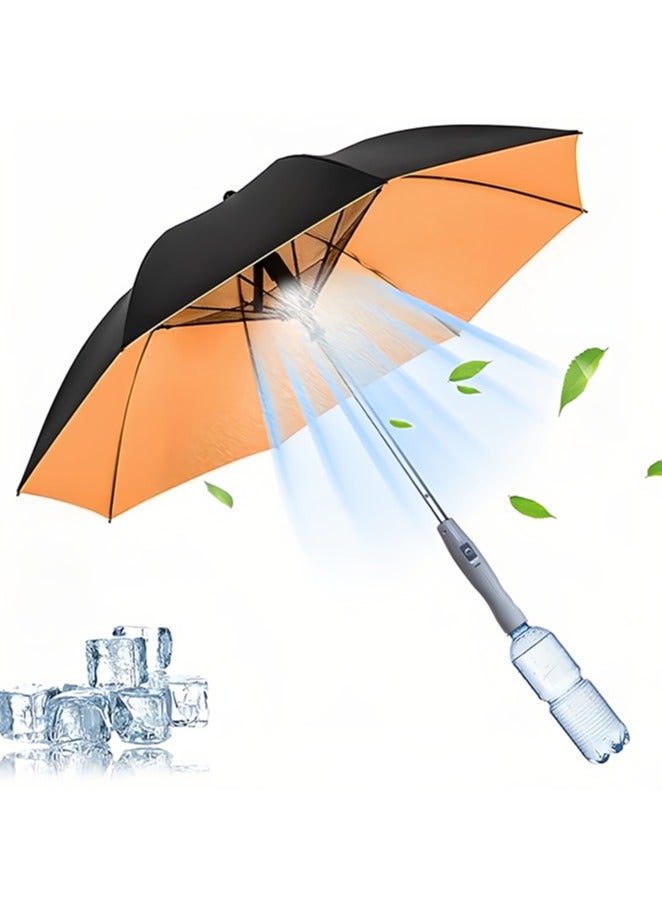 3 In 1 Umbrella with Fan, Umbrella With Fan And Mister, Umbrella With Fan And Mist Spray, Cooling Fan Umbrella, Sun Umbrella Heat Protection With Fan  - Image 1