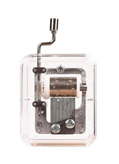 NIBEMINENT Acrylic Hand Crank Mini Music Box 