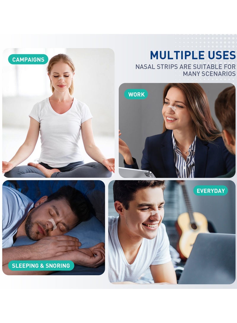 Extra Strength Clear Nasal Strips (44 Strips) – Instant Relief for Congestion, Snoring  Sensitive Skin | Hypoallergenic, Flexible, Day  Night Use - Image 4