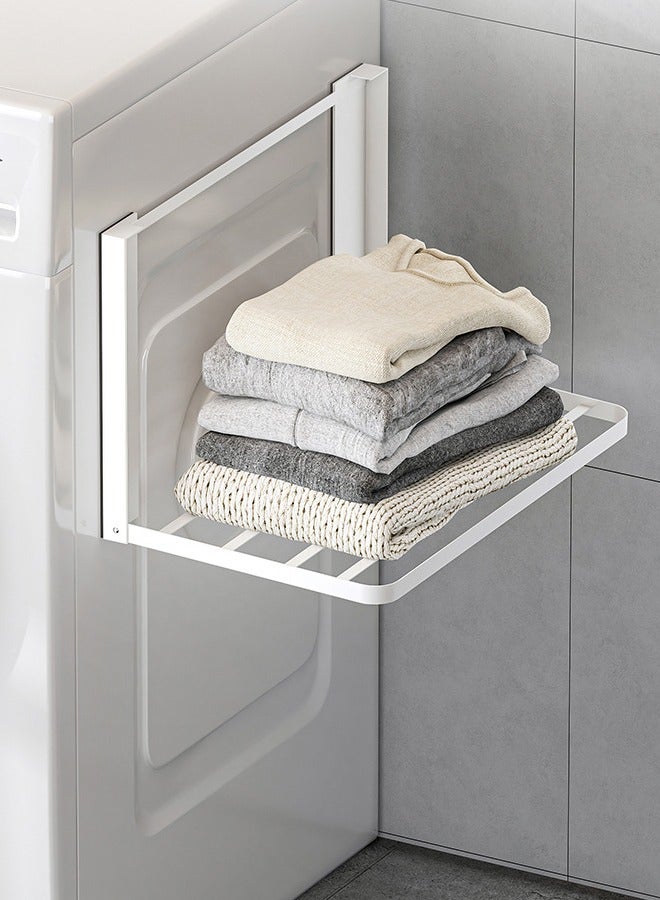 Vividorad Laundry Room Drying Rack Wall Mounted Clothes Hanger Folding Wall Coat Racks Aluminum Home Storage Organiser Space Savers  - Image 1
