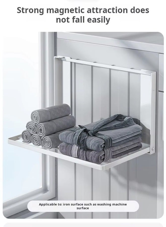 Vividorad Laundry Room Drying Rack Wall Mounted Clothes Hanger Folding Wall Coat Racks Aluminum Home Storage Organiser Space Savers  - Image 4