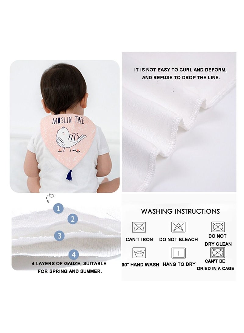 Muslin Tree Baby Four-Layer Sweat-Absorbent Cotton Towel  - Image 3