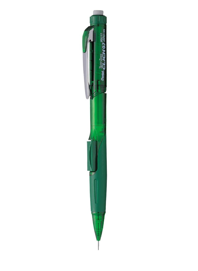 Pentel قلم رصاص ميكانيكي Twist-Erase Click برأس 0.7 مم مع مجموعة من الرصاص  - Image 2