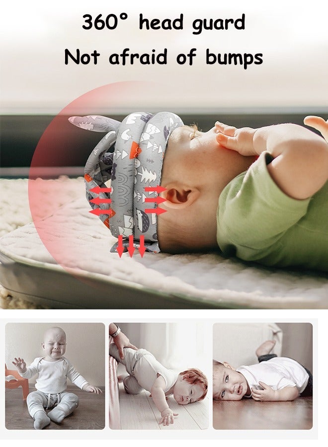 Aissiora Baby Adjustable Helmet for Crawling Walking Toddler Infant Anti-Fall Head Protection Cushion Pillow Child Protective Cap Bonnet Guard for Everyday Play Safety - Image 4