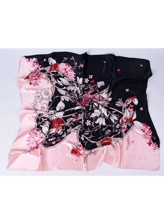 PALAY Scarf For Women Stylish Satin Square Silk Like Hair Scarves And Wraps Headscarf For Sleeping 90 * 90Cm, Female, Pink - Image 4