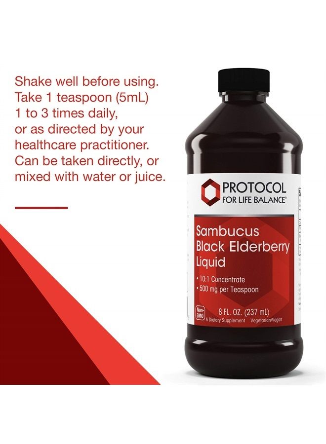Protocol For Life Balance Protocol Sambucus Black Elderberry Liquid - 10:1 Concentrate - 500 mg per Serving - 8 Fl Oz - Image 4