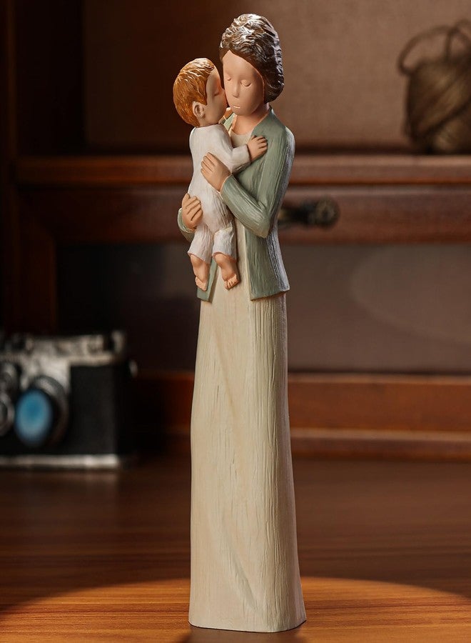 Hensonever Grandma Figurines, Sculpted Hand-Painted Grandmother and Grandchild Figures Birthday Gifts - Image 2