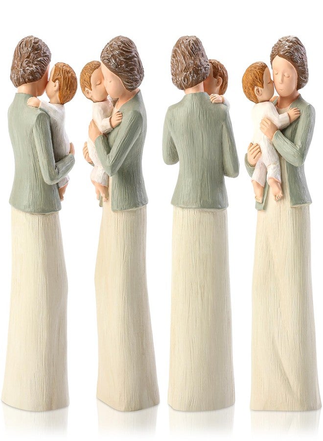 Hensonever Grandma Figurines, Sculpted Hand-Painted Grandmother and Grandchild Figures Birthday Gifts - Image 5