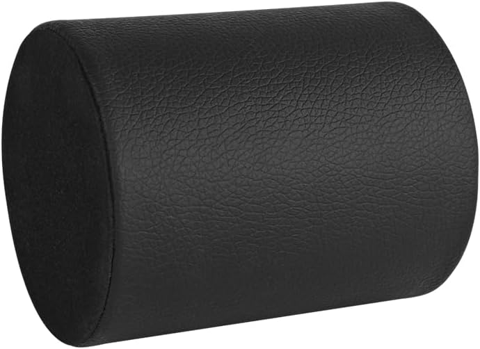 Fosinz Pen Pencil Holder Cup Container PU Leather Desk Organizer Stand Decor Brush Scissor Holder Decoration Office Desk Home School (3.3" x 3.3" x 4", Black) - Image 4