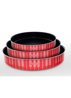 Saif Plus 3 Pieces Saif Plus Oven Tray Set High Thickness Non-Stick Baking Trays 26-28-30  - Image 1