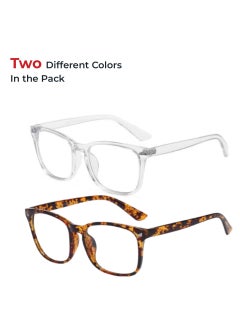 Blue Light Blocking Optical Eyeglasses - Stylish Oversized Frames, Clear Lens, Polarized. Top-rated Bluelight Protection for Reading, Work, & Screen Time. Vintage-Inspired, Lightweight Design.