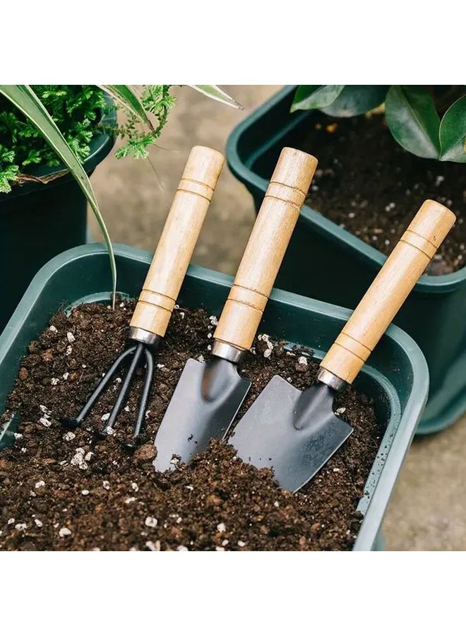 Mini Garden Trowel And Watering Can Set For Succulents Metal Planting Tools Shovel - Image 3