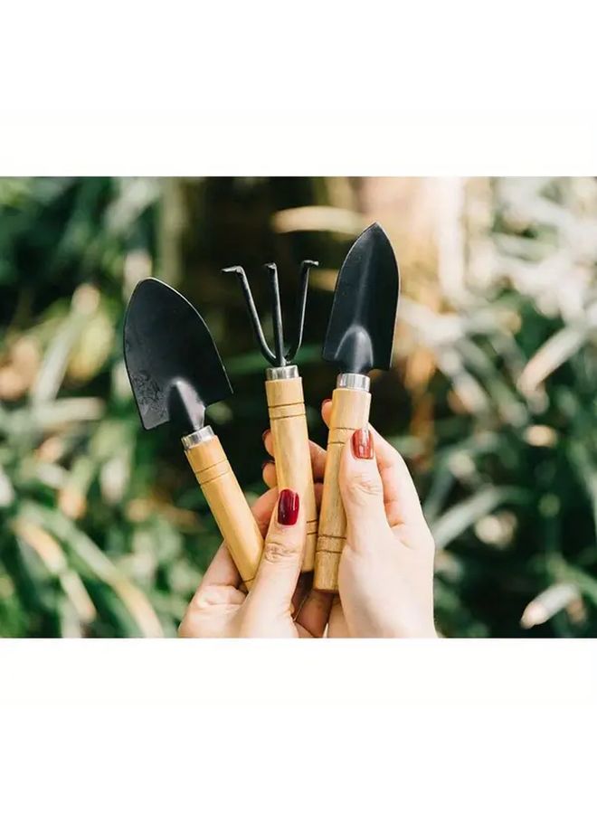 Mini Garden Trowel And Watering Can Set For Succulents Metal Planting Tools Shovel - Image 4