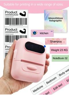 P50 MARKLIFE Pink Thermal Label Printer, Wireless Label Maker, Inkless Portable Printer for Small Business, Barcode, Label Paper, Self-adhesive Sticker, with a roll of 40*30mm Label Roll - pzsku/Z4D586135B5A5438EBA9DZ/45/_/1721111094/8291709a-16bc-4f56-8c8a-8546ae1f4603