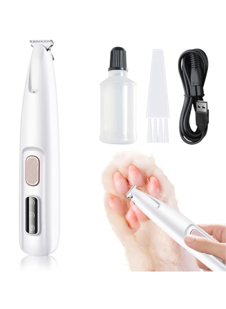 general Multifunctional Pet Hair Clipper Waterproof Rechargeable LED Light Pet Paw Trimmer for Paws, Eyes, Ears, Buttocks - Image 1