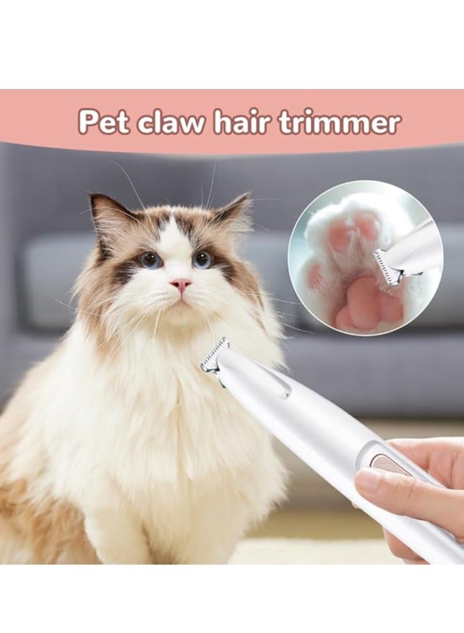 general Multifunctional Pet Hair Clipper Waterproof Rechargeable LED Light Pet Paw Trimmer for Paws, Eyes, Ears, Buttocks - Image 2