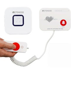Retekess Wireless call button with hand handle + receiver bell to call the nurse for favorite patients. Calling is used in the clinic, hospital, home, and for the elderly.  - Image 1