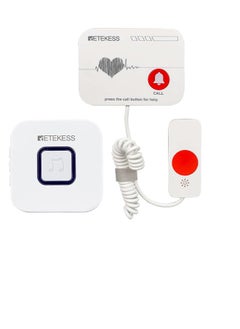 Retekess Wireless call button with hand handle + receiver bell to call the nurse for favorite patients. Calling is used in the clinic, hospital, home, and for the elderly.  - Image 2