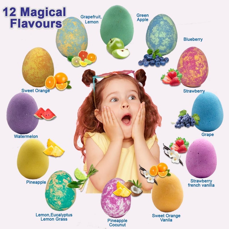 Unicorn Bath Bombs for Girls with Jewelry Inside - Organic Bath Bombs for Kids with Surprise, Natural, Skin Moisturizing BathBombs, Rainbow Bubble Bath. Birthday Gifts - 12 pk - Image 5