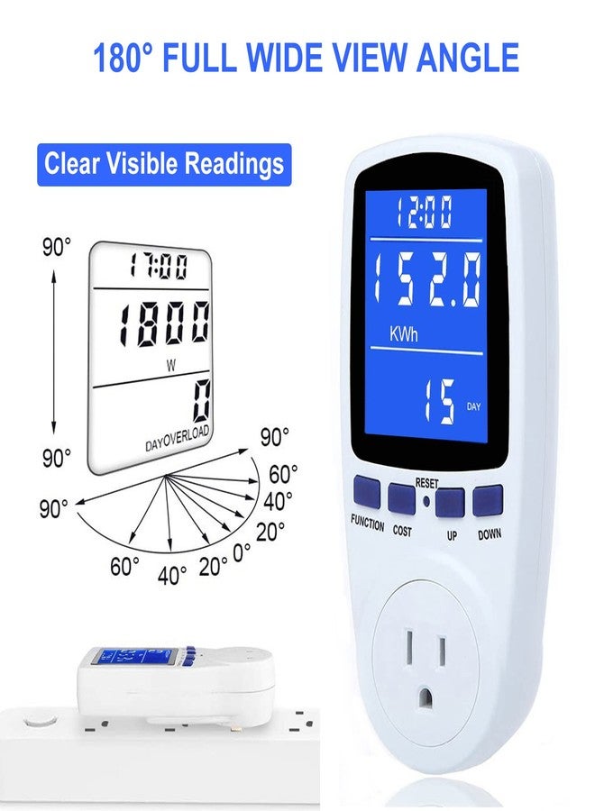 MECHEER Power Meter Monitor Plug Electricity - Image 2