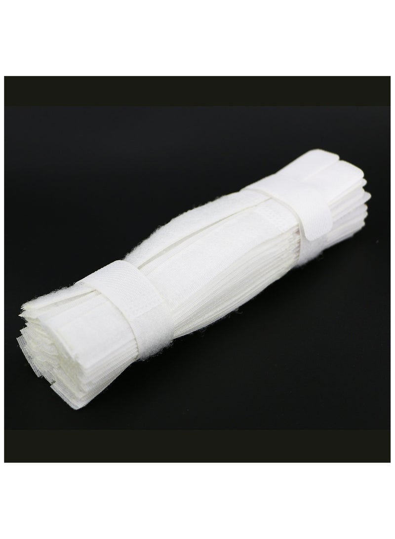 sokany 50PCS Cable Ties, Reusable Fastening, Wire Organizer, Cord Rope Holder 18cm (White) - Image 2