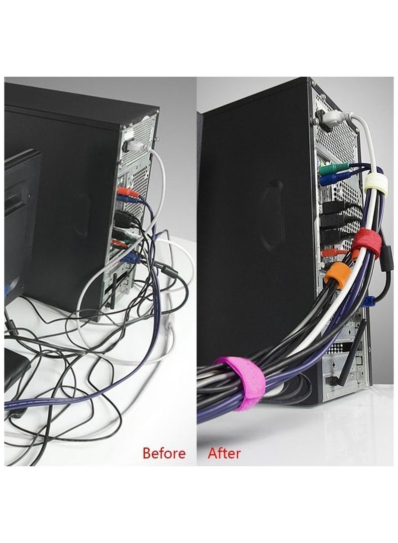 sokany 50PCS Cable Ties, Reusable Fastening, Wire Organizer, Cord Rope Holder 18cm (White) - Image 3