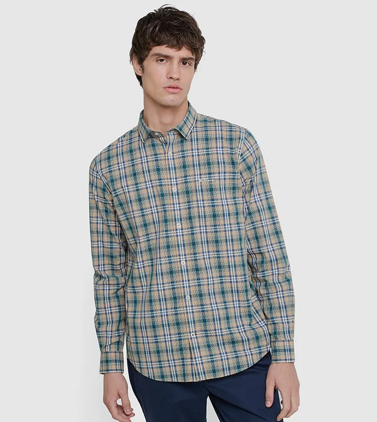 بين شيرمان Ben Sherman Men's Long Sleeve Check Shirts