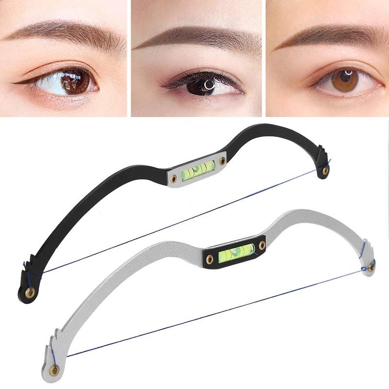 Eyebrow Ruler Professional Microblading Line Marker Ruler Eyebrow Ruler Sticker More Symmetrical Eyebrow Positioning Tool Horizontal Ruler Liquid 007ml for MakeupBlack